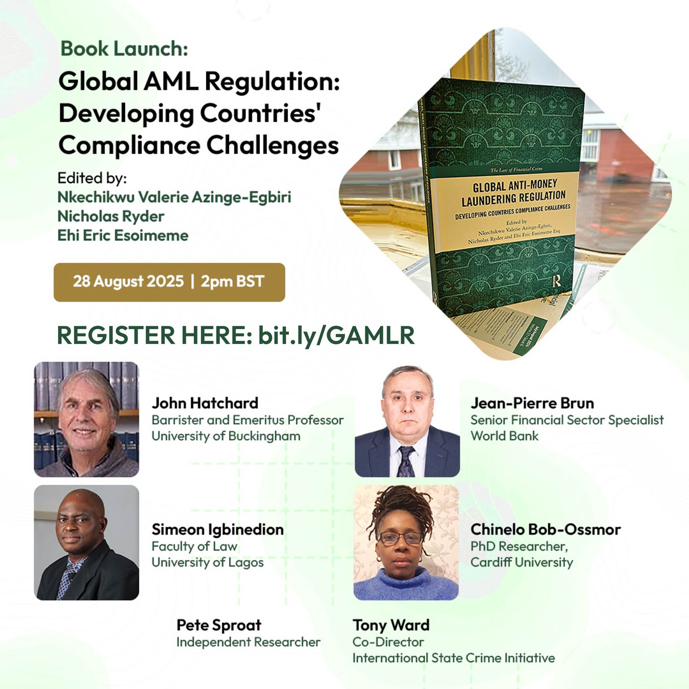 Virtual Book Launch Event - Global Anti-Money Laundering Regulation: Developing Countries’ Compliance Challenges